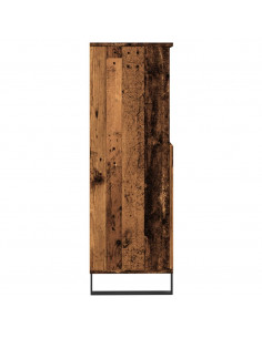 Credenza Legno Antico 60x36x110 cm in Legno Multistrato