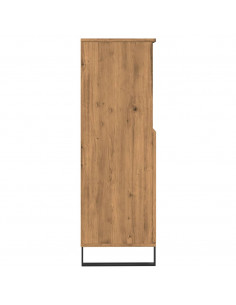 Credenza Rovere Artigianale 60x36x110 cm in Legno Multistrato