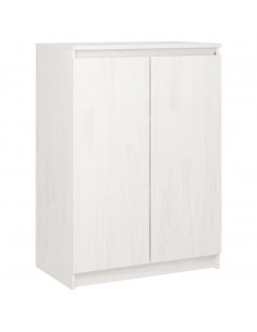 Credenze 3 pz in Legno Massello di Pino Bianco