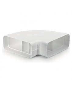 Curva cappa Airforce AFC4043003 90 orizzontale per tubo piatto Bianco