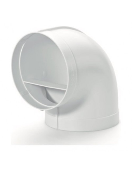 Curva cappa Airforce AFC4052015 90 verticale per tubo tondo Bianco Bia