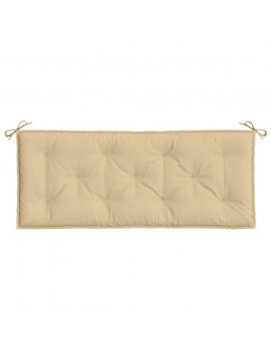 Cuscini Panca Giardino 2pz Beige Mélange 120x50x7 cm in Tessuto