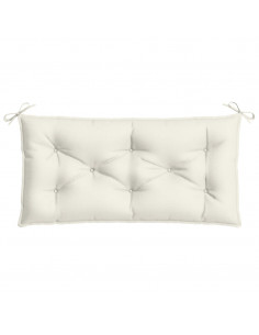 Cuscini Panca Giardino 2pz Crema Mélange 100x50x7cm Tessuto