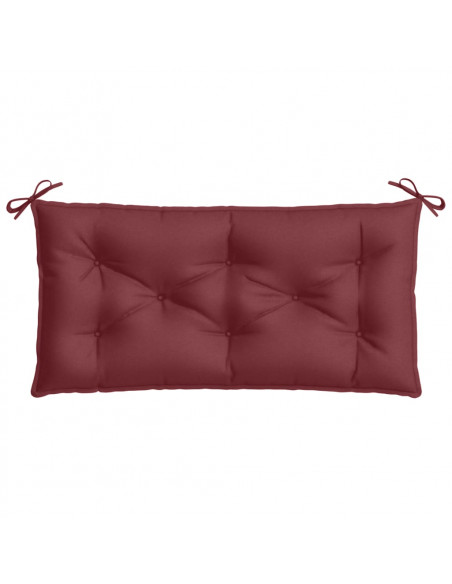 Cuscini Panca Giardino 2pz Rosso Vino Mélange 100x50x7cm