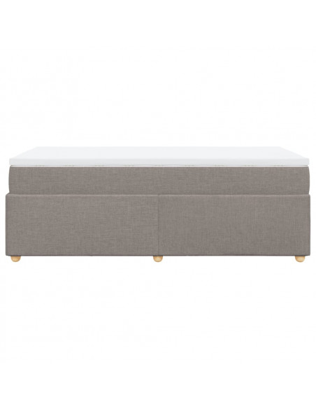 Giroletto a Molle con Materasso Tortora 100x200 cm in Tessuto