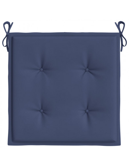 Cuscini per Pallet 6 pz Blu Marino 40x40x3 cm in Tessuto Oxford