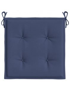 Cuscini per Pallet 6 pz Blu Marino 50x50x3 cm in Tessuto Oxford