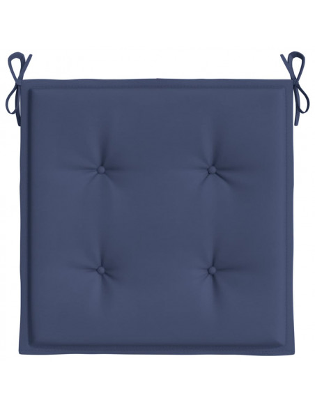 Cuscini per Pallet 6 pz Blu Marino 50x50x3 cm in Tessuto Oxford