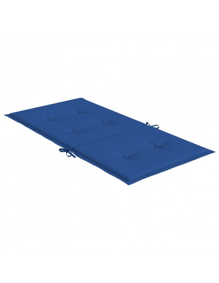 Cuscini per Sedia 2 pz Blu Reale 100x50x3 cm in Tessuto Oxford