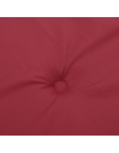 Cuscini per Sedia 2 pz Rosso Vino 40x40x3 cm in Tessuto Oxford