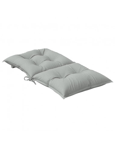 Cuscini Sedia Schiena Bassa 4 pz Grigio Mélange 100x50x7 cm