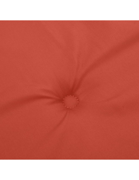 Cuscino Panca da Giardino Rosso Mélange 180x50x7 cm in Tessuto