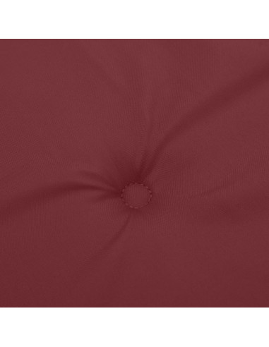 Cuscino Panca da Giardino Rosso Vino Mélange 180x50x7cm Tessuto