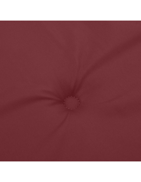 Cuscino Panca da Giardino Rosso Vino Mélange 180x50x7cm Tessuto