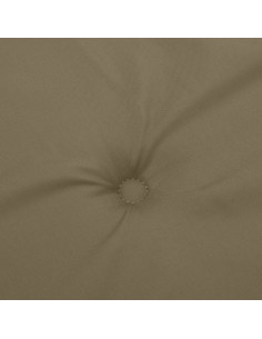 Cuscino Panca da Giardino Tortora Mélange 180x50x7cm in Tessuto