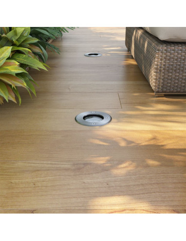 Faretti Carrabili da Esterno a LED 3 pz Rotondi