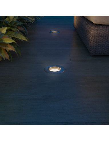 Faretti Carrabili da Esterno a LED 3 pz Rotondi