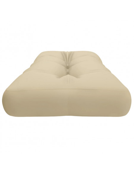 Cuscino per Pallet Beige 120x40x12 cm in Tessuto