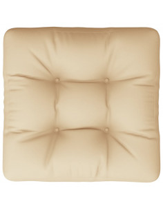 Cuscino per Pallet Beige 50x50x12 cm in Tessuto