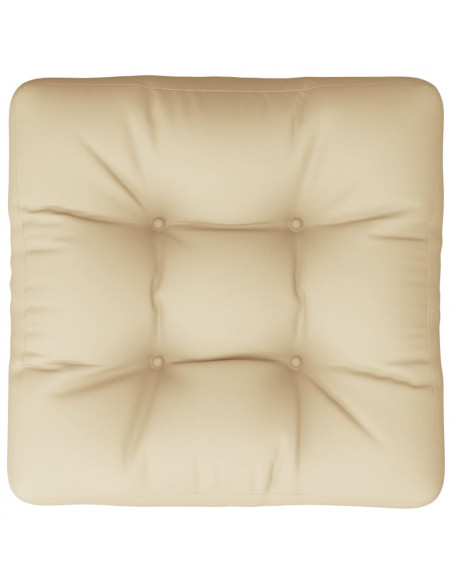 Cuscino per Pallet Beige 58x58x10 cm in Tessuto
