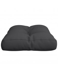 Cuscino per Pallet Nero 60x40x12 cm in Tessuto