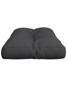 Cuscino per Pallet Nero 70x40x12 cm in Tessuto