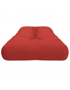 Cuscino per Pallet Rosso 120x40x12 cm in Tessuto