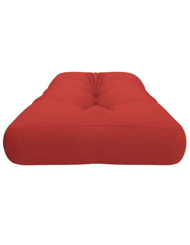 Cuscino per Pallet Rosso 120x40x12 cm in Tessuto