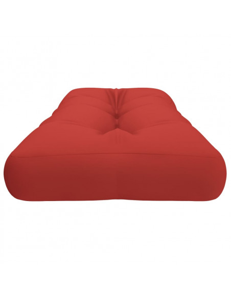 Cuscino per Pallet Rosso 120x40x12 cm in Tessuto