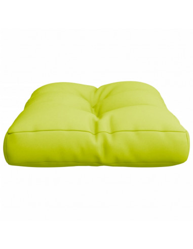 Cuscino per Pallet Verde Brillante 60x40x12 cm in Tessuto