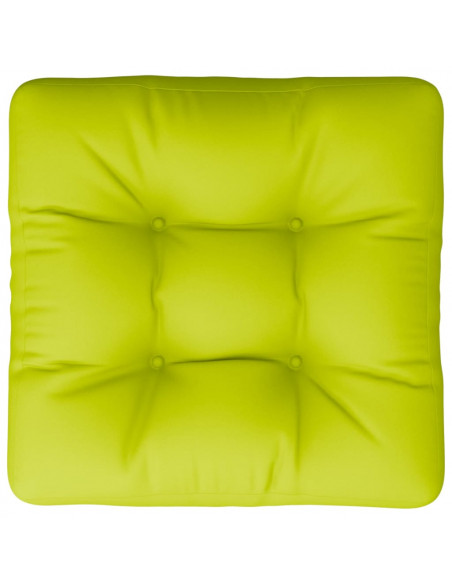 Cuscino per Pallet Verde Brillante 60x60x12 cm in Tessuto