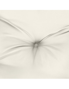 Cuscino per Panca da Giardino Crema Mélange 120x50x7cm Tessuto