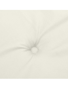 Cuscino per Panca da Giardino Crema Mélange 150x50x7 cm Tessuto