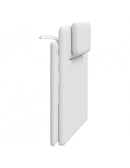 Cuscino Testiera Bianco 100 cm in Similpelle