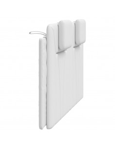 Cuscino Testiera Bianco 120 cm in Similpelle