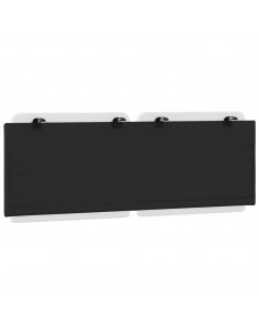 Cuscino Testiera Bianco e Nero 140 cm in Similpelle