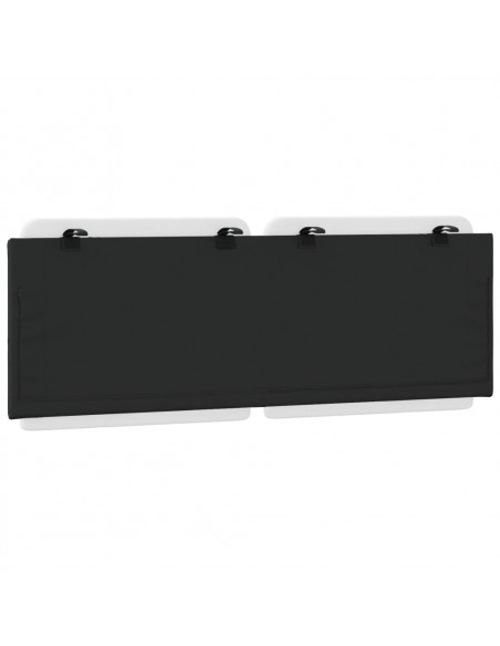 Cuscino Testiera Bianco e Nero 140 cm in Similpelle