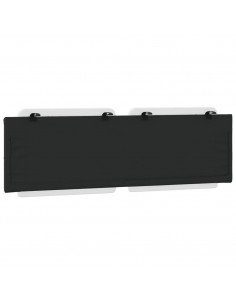 Cuscino Testiera Bianco e Nero 160 cm in Similpelle