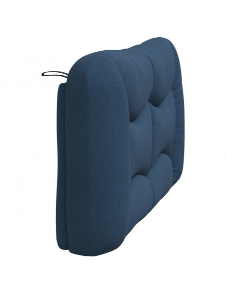 Cuscino Testiera Blu 140 cm in Tessuto