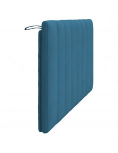 Cuscino Testiera Blu 160 cm in Velluto