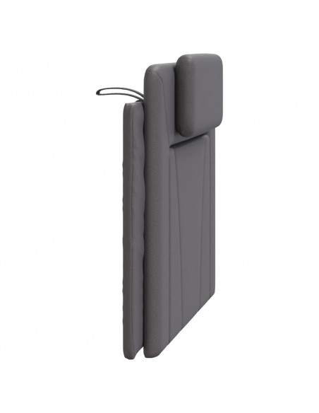 Cuscino Testiera Grigio 100 cm in Similpelle