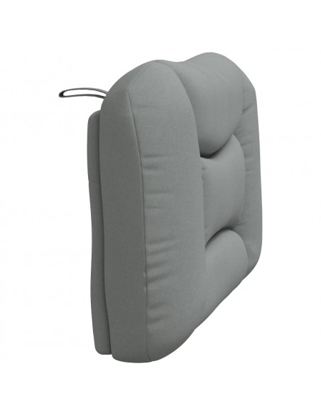 Cuscino Testiera Grigio Chiaro 90 cm in Tessuto