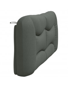 Cuscino Testiera Grigio Scuro 180 cm in Tessuto