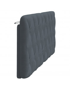 Cuscino Testiera Grigio Scuro 180 cm in Velluto