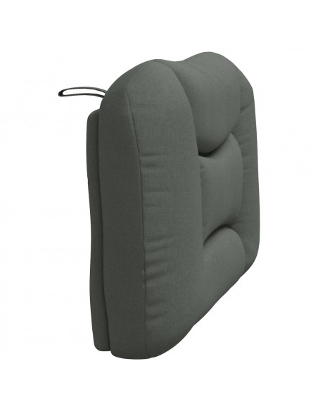 Cuscino Testiera Grigio Scuro 90 cm in Tessuto