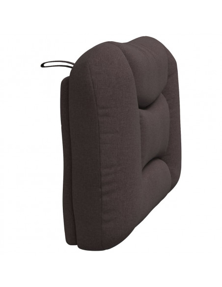 Cuscino Testiera Marrone Scuro 90 cm in Tessuto