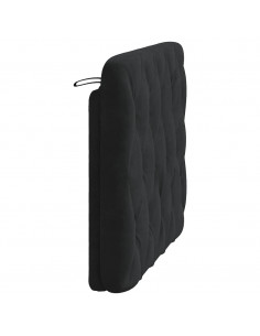Cuscino Testiera Nero 100 cm in Velluto