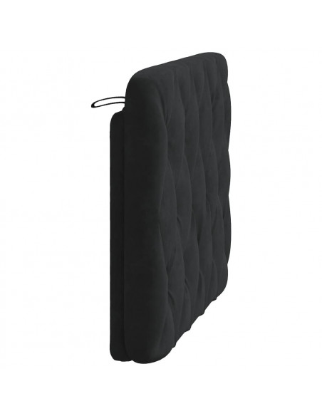 Cuscino Testiera Nero 100 cm in Velluto