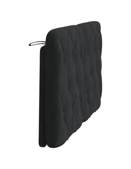 Cuscino Testiera Nero 120 cm in Velluto