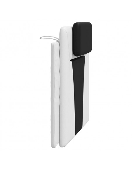 Cuscino Testiera Nero e Bianco 100 cm in Similpelle